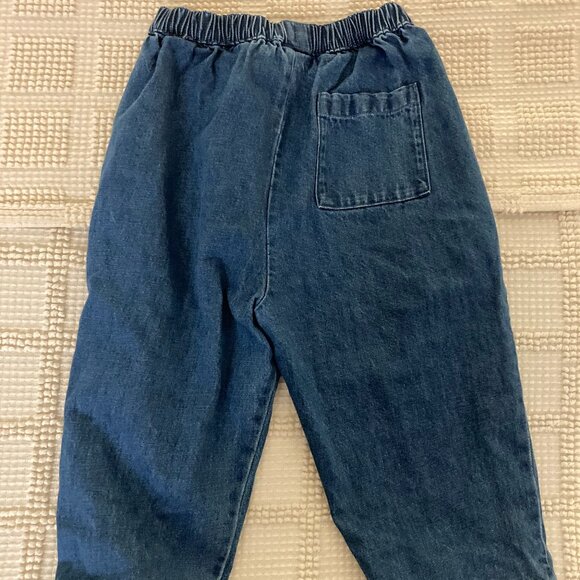 Hanna Andersson Baby Denim Barrel Pants Jeans (Size 2) - Picture 2 of 3